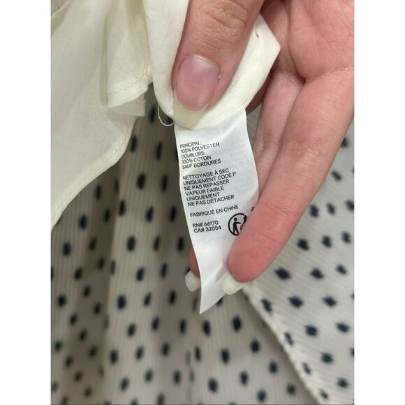 NWT Zimmermann Cream & Black Polka Dot Pleated Swwetheart Mini Dress Women's 0 - Picture 7 of 13